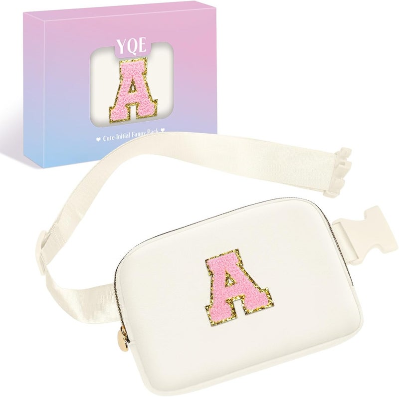YQE Birthday Gifts for Girls, 4 5 6 7 8 9 10 11 12 13 Year Old Girl Gifts for Teens Kids Daughter Sister Her, Cute Fanny Pack Belt Bag Crossbody Bag Trendy Stuff for Girls Women Teen (Beige, A) - Image 1